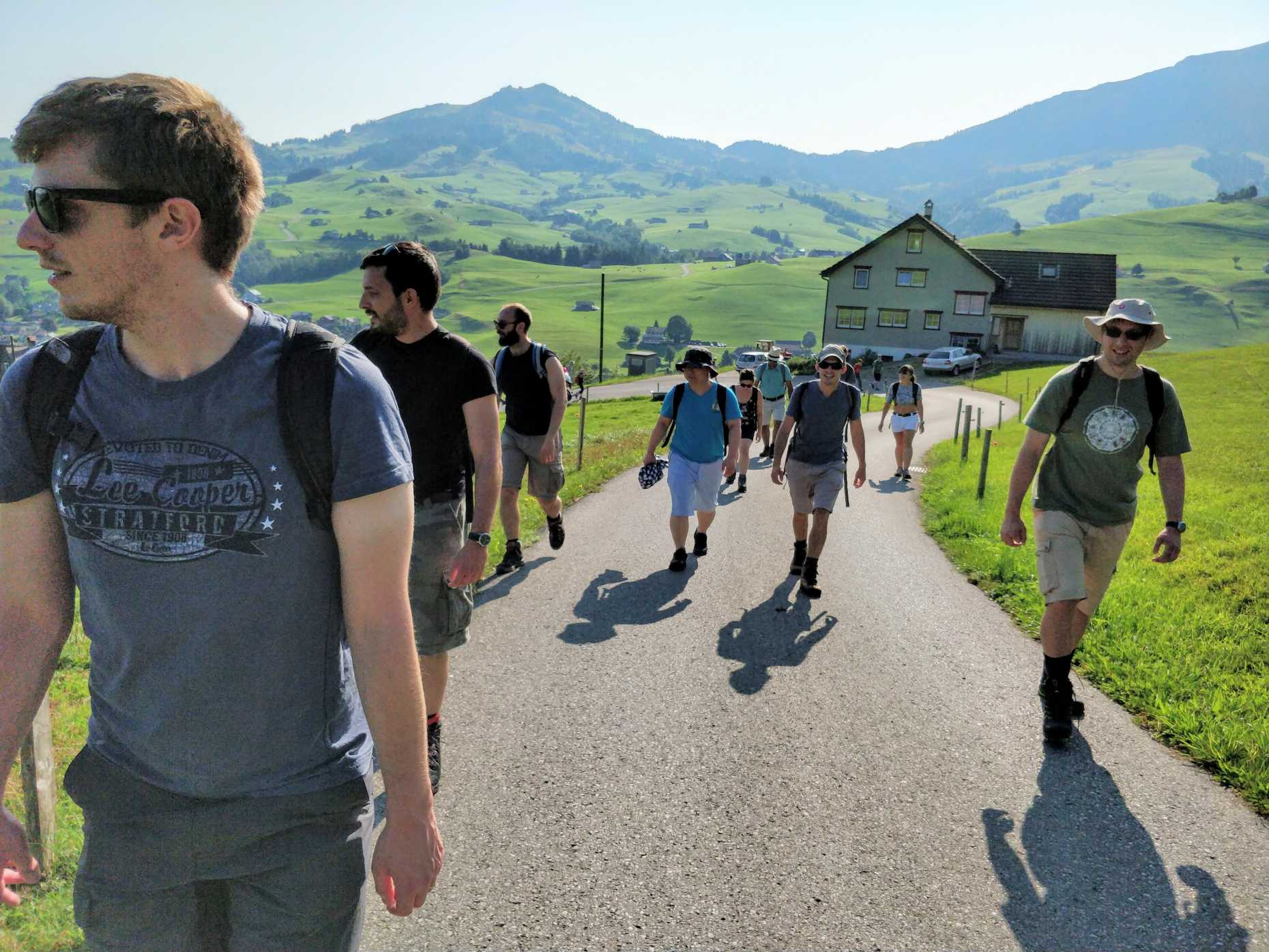Enlarged view: Group hiking @ Schwende 2017